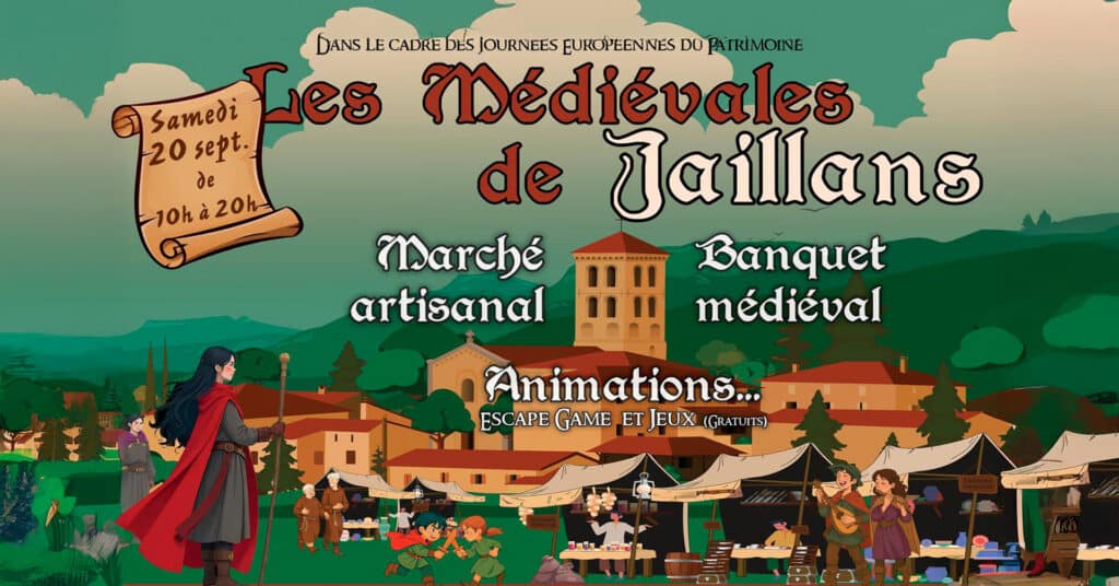 Médiévales de Jaillans : marché artisanal et activités gratuites pour toute la famille
